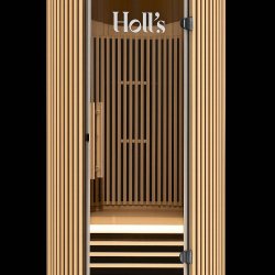 Sauna Moon Infrar&oslash;d Rund 1 plads tr&aelig;farve Holls